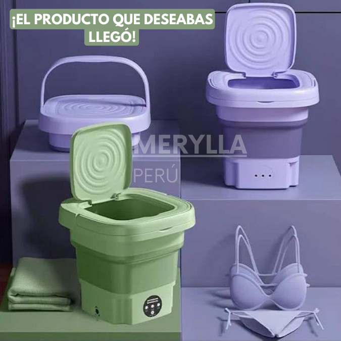 Mini-Lavadora Plegable Portátil Eléctrica