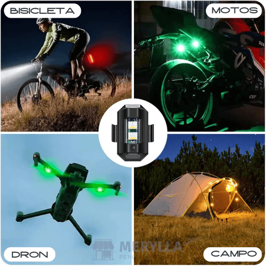 LUZ INTERMITENTE MULTICOLOR (Pack 4)