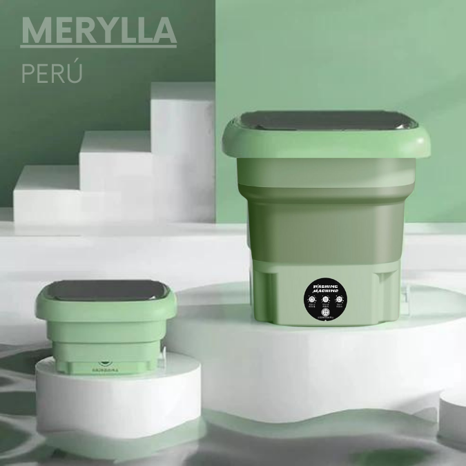 Mini-Lavadora Plegable Portátil Eléctrica