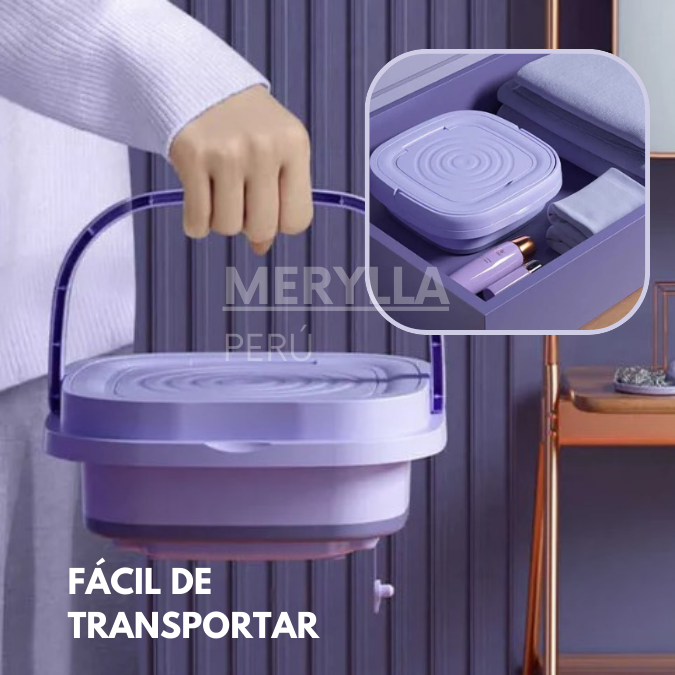 Mini-Lavadora Plegable Portátil Eléctrica